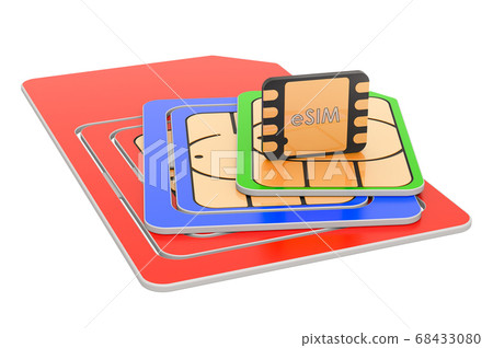 Set SIM-cards for mobile devices with chip Set SIM-cards for mobile devices with chip 68433080
