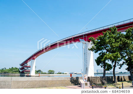 跨海的人行天橋（中之島大橋） 68434659