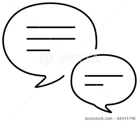 聊天和對話矢量圖標 68435796