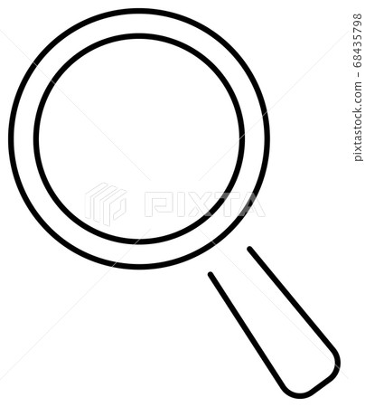 Search magnifying glass vector icon Search magnifying glass vector icon 68435798