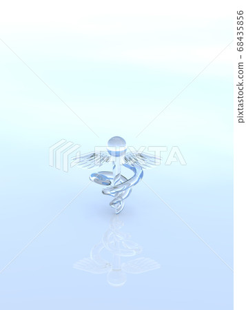 玻璃杖棒背景3DCG插畫設計 68435856