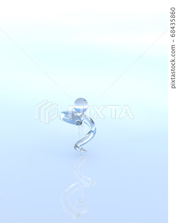 玻璃毒菌魔杖背景3DCG插畫設計 68435860
