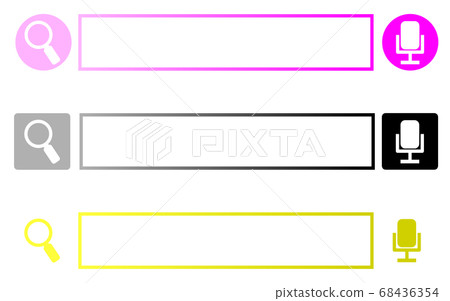 Search window to enter on the Internet 68436354