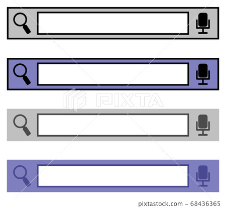 Search window to enter on the Internet 68436365
