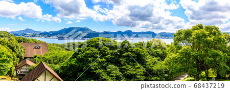 佐野野自然公園全景[長崎縣西木木郡常津市] 68437219