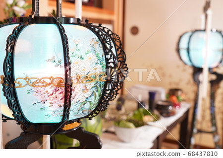 Obon Offering/Running Horse Light Eggplant and Cucumber Spirit Horse 68437810