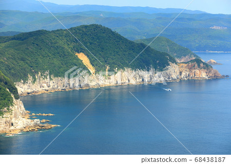 [高知縣]從山看的大戶海岸。 68438187