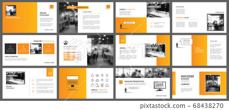 Presentation and slide layout autumn theme 68438270