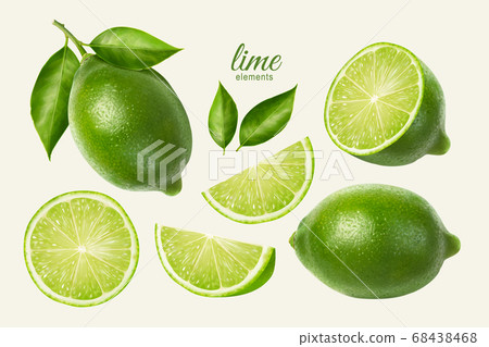 Fresh lime set 68438468