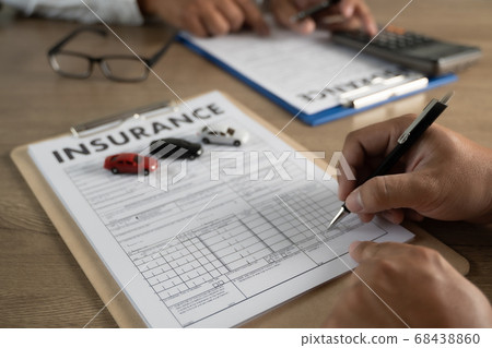 insurance policy and pointing examining insurance 68438860