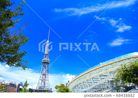 名古屋市,水上宇宙飛船和電視塔景觀 名古屋市,水上宇宙飛船和電視塔景觀 68438882
