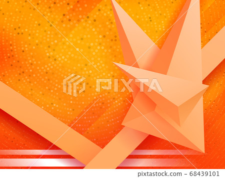 Abstract textured yellow composition, mosaic and set of triangles with 3-d effect Abstract textured yellow composition, mosaic and set of triangles with 3-d effect 68439101