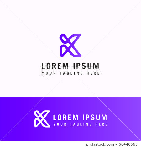 K letter. K monogram.Modern initial letter K logo K letter. K monogram.Modern initial letter K logo 68440565