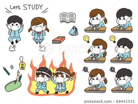 Student set with mask 68441533