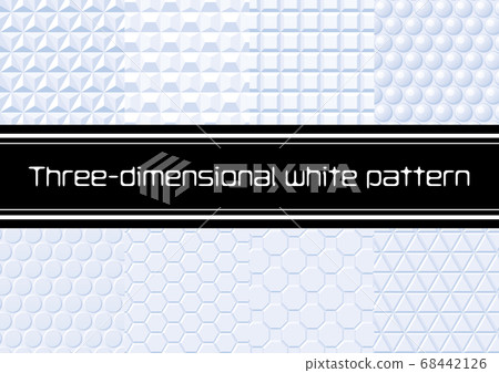 插畫家的三維白牆圖案集合 插畫家的三維白牆圖案集合 68442126