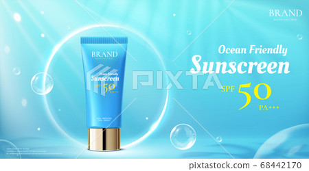 Beauty product ad template 68442170