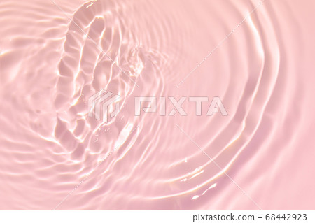 pink transparent clear water surface texture summer background 68442923