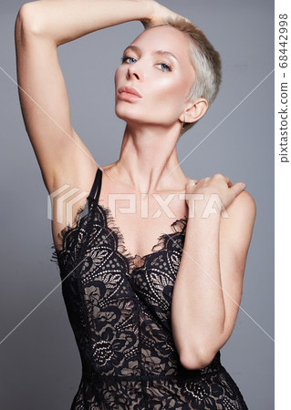 portrait of beauty woman in underwear portrait of beauty woman in underwear 68442998