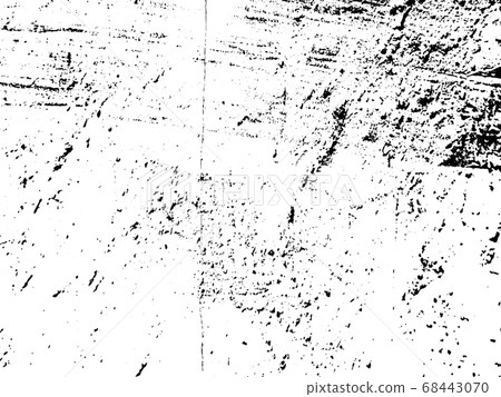 Black and white grunge. Distress overlay texture. Abstract surface dust and rough dirty wall background concept.  Distress illustration simply place over object to create grunge effect. Vector EPS10. 68443070