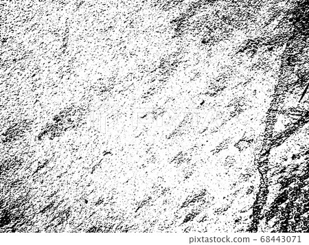 Black and white grunge. Distress overlay texture. Abstract surface dust and rough dirty wall background concept.  Distress illustration simply place over object to create grunge effect. Vector EPS10. 68443071