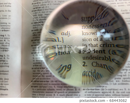 crystal ball on the dictionary: accident crystal ball on the dictionary: accident 68443082