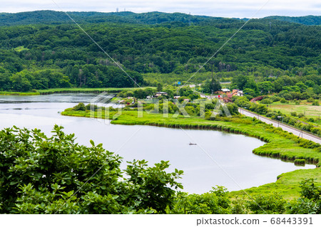 Hokkaido Summer Kushiro Marsh View from Salvo Observatory Hokkaido Summer Kushiro Marsh View from Salvo Observatory 68443391