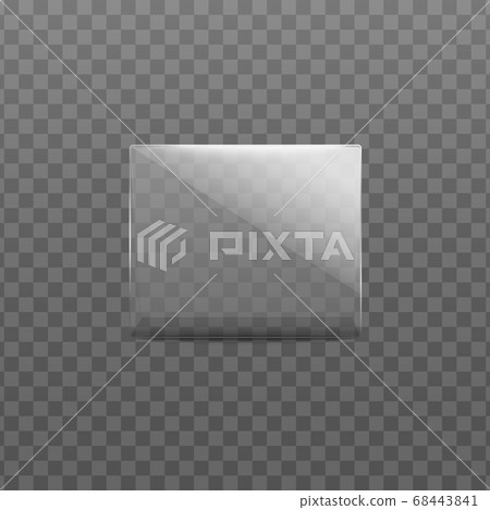 Badge or identification card holder realistic vector illustration isolated. 68443841