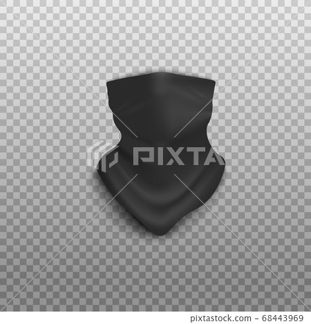 Download Black Bandana Mockup Isolated On Transparent Stock Illustration 68443969 Pixta