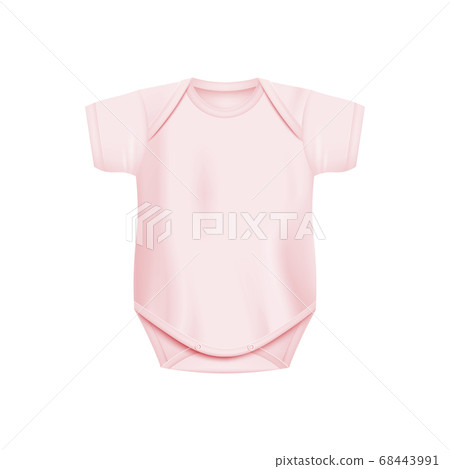 light pink baby onesie