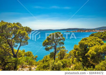 Sea landscape at gulf of Morinj near Sibenik, Sea landscape at gulf of Morinj near Sibenik, 68444472