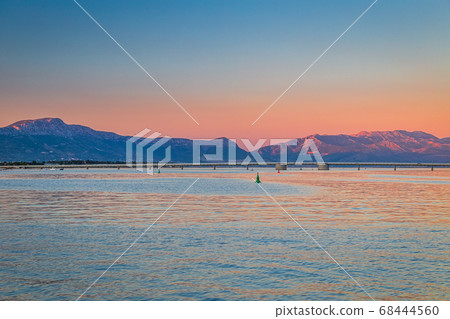 Sunset on the Adriatic coast near Trogir town, 68444560