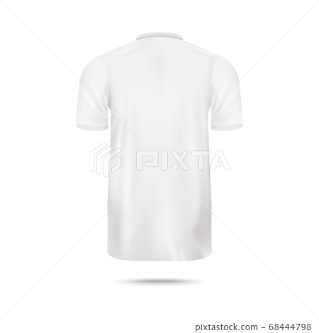 Isolated Shirt Shadow Mockup Front Back Side Blank Jersey White