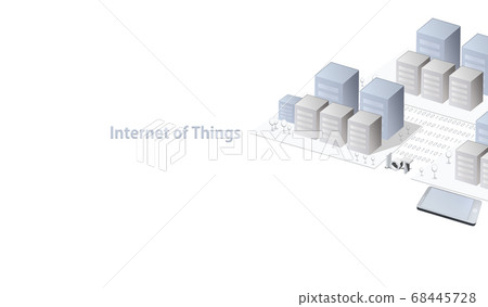 物聯網背景材料 68445728