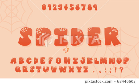 Spider halloween fonts Spider halloween fonts 68446602