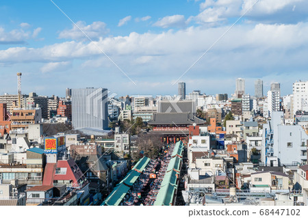 [Asakusa Sensoji Temple and Nakamise Street] 68447102
