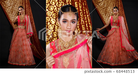 India Traditional costume Wedding bride dress on India Traditional costume Wedding bride dress on 68448513