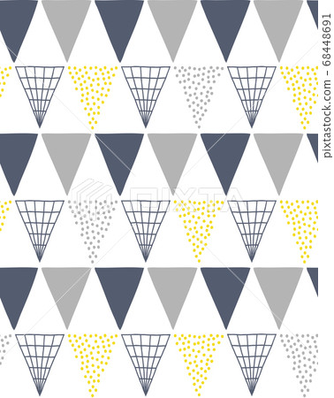 斯堪的納維亞的幾何無縫圖案 斯堪的納維亞的幾何無縫圖案 68448691