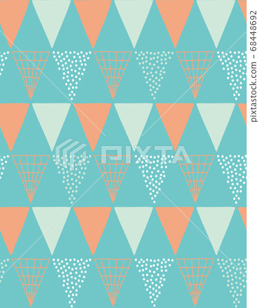 斯堪的納維亞的幾何無縫圖案 斯堪的納維亞的幾何無縫圖案 68448692