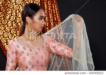 India Traditional costume Wedding bride dress on India Traditional costume Wedding bride dress on 68448933