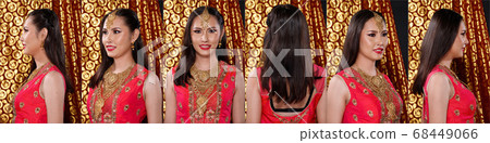 India Traditional costume Wedding bride dress on India Traditional costume Wedding bride dress on 68449066