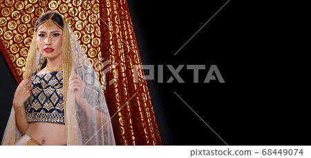 India Traditional costume Wedding bride dress on India Traditional costume Wedding bride dress on 68449074