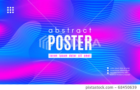 Wave Abstract Background with Color Fluid Shapes. 68450639