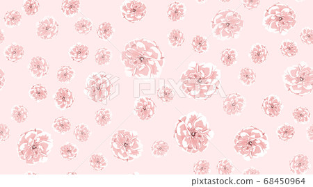 Watercolor Roses, Floral Seamless Pattern. 68450964