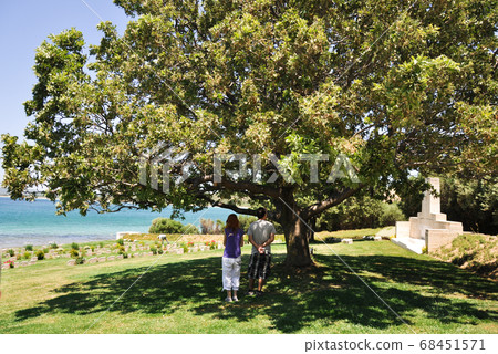 Canakkale, Turkey - June 24, 2011: Anzac Cove and Anzac Cemetery 68451571