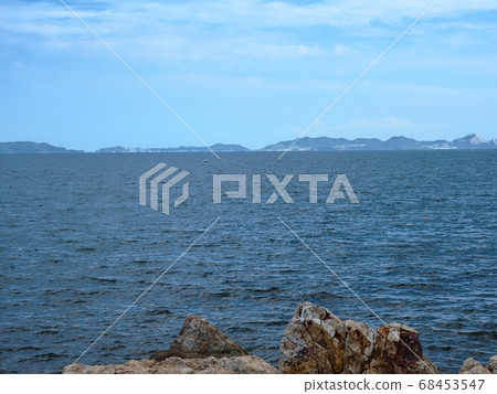 Scenery of the Harima Nada Island archipelago seen from the coast of Tsubo, west of Aioi Bay Scenery of the Harima Nada Island archipelago seen from the coast of Tsubo, west of Aioi Bay 68453547