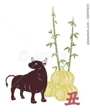 新年賀卡材料牛肉 68454033