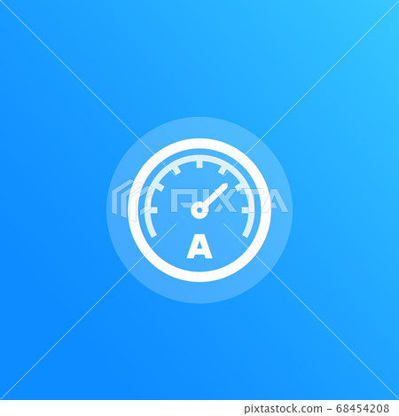 ammeter vector icon ammeter vector icon 68454208