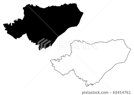 Managua City (Republic of Nicaragua) map vector Managua City (Republic of Nicaragua) map vector 68454761