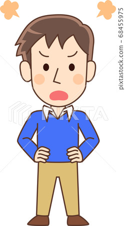 An angry man - Stock Illustration [68455975] - PIXTA