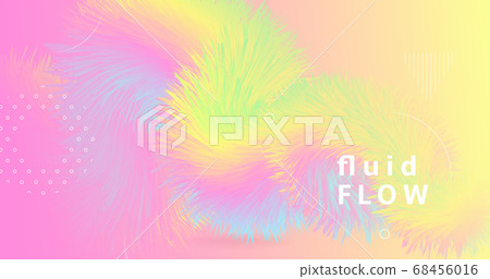 Abstract Color Liquid. Wave Template. Pastel  68456016